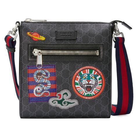 gucci night courrier gg supreme pouch|Gucci Night Courrier Messenger GG Supreme Black/Grey .